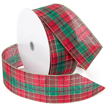 Morex Ribbon Wired Gingham Style Ribbon